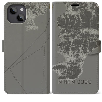 【南房総（千葉県）】地図柄iPhoneケース（手帳タイプ）