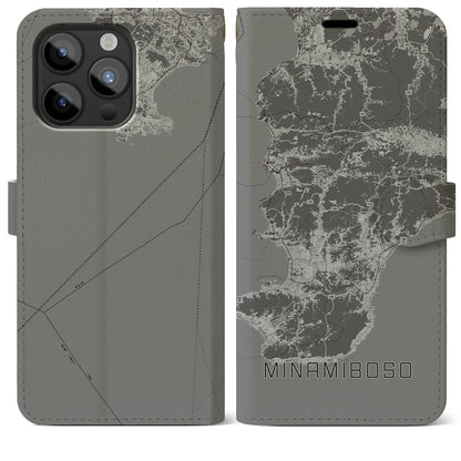 【南房総（千葉県）】地図柄iPhoneケース（手帳タイプ）