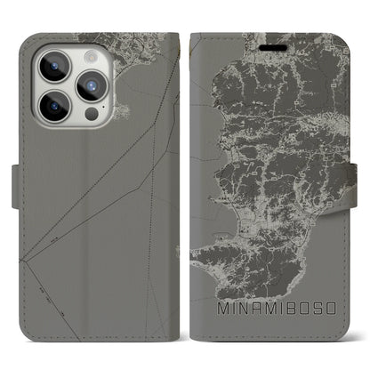 【南房総（千葉県）】地図柄iPhoneケース（手帳タイプ）