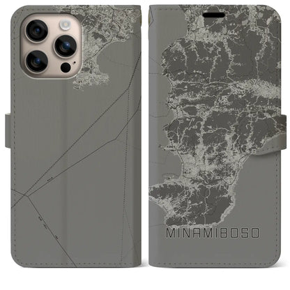 【南房総（千葉県）】地図柄iPhoneケース（手帳タイプ）