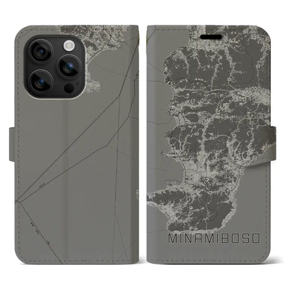 【南房総（千葉県）】地図柄iPhoneケース（手帳タイプ）