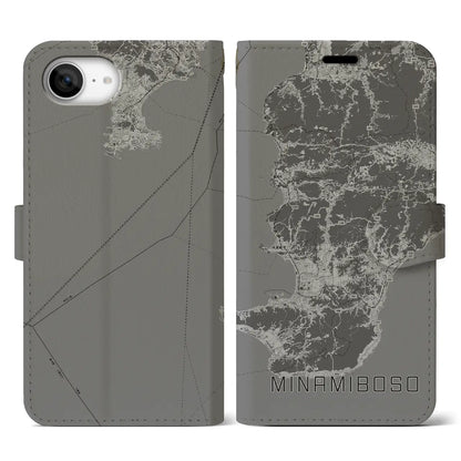 【南房総（千葉県）】地図柄iPhoneケース（手帳タイプ）