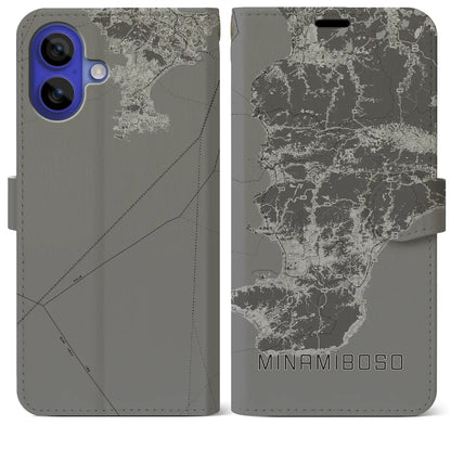 【南房総（千葉県）】地図柄iPhoneケース（手帳タイプ）