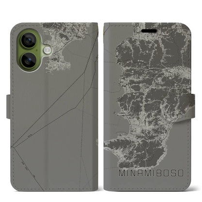 【南房総（千葉県）】地図柄iPhoneケース（手帳タイプ）