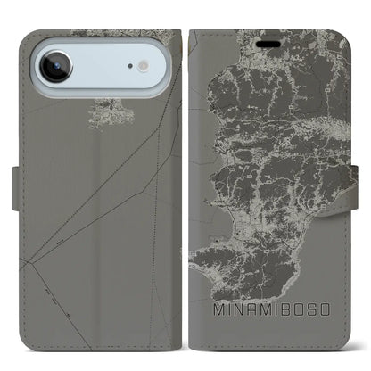 【南房総（千葉県）】地図柄iPhoneケース（手帳タイプ）