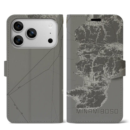 【南房総（千葉県）】地図柄iPhoneケース（手帳タイプ）