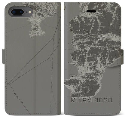 【南房総（千葉県）】地図柄iPhoneケース（手帳タイプ）