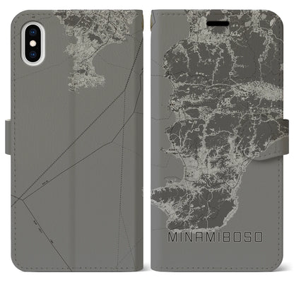 【南房総（千葉県）】地図柄iPhoneケース（手帳タイプ）