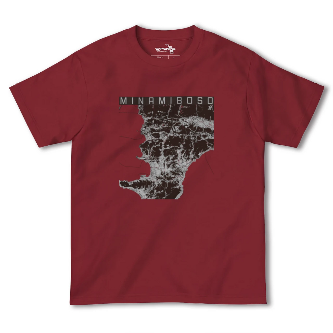 【南房総（千葉県）】地図柄ヘビーウェイトTシャツ