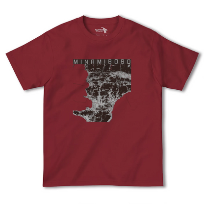 【南房総（千葉県）】地図柄ヘビーウェイトTシャツ
