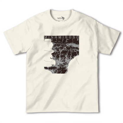 【南房総（千葉県）】地図柄ヘビーウェイトTシャツ