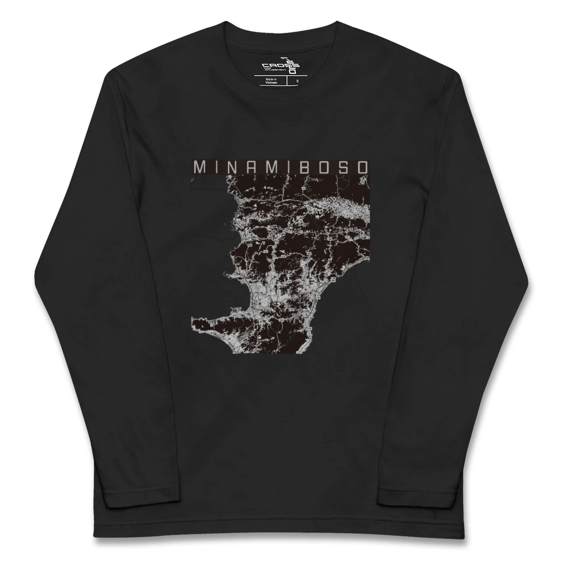 【南房総（千葉県）】地図柄ロングスリーブTシャツ