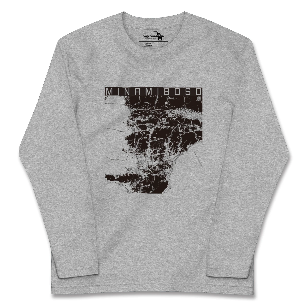 【南房総（千葉県）】地図柄ロングスリーブTシャツ