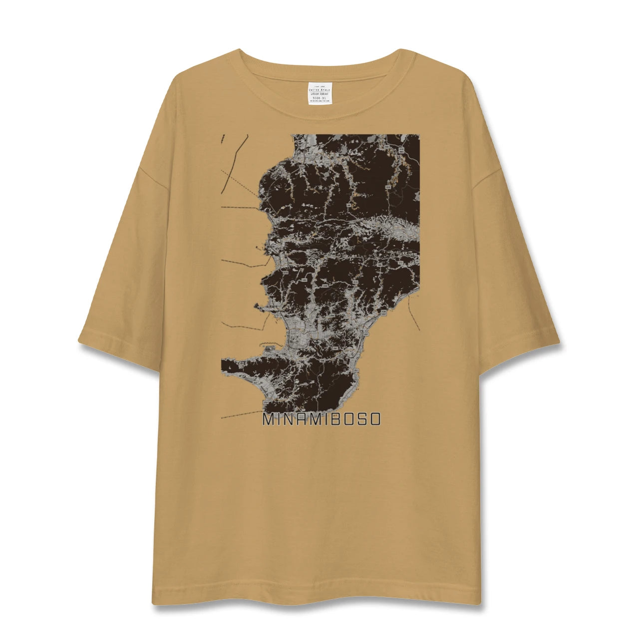 【南房総（千葉県）】地図柄ビッグシルエットTシャツ