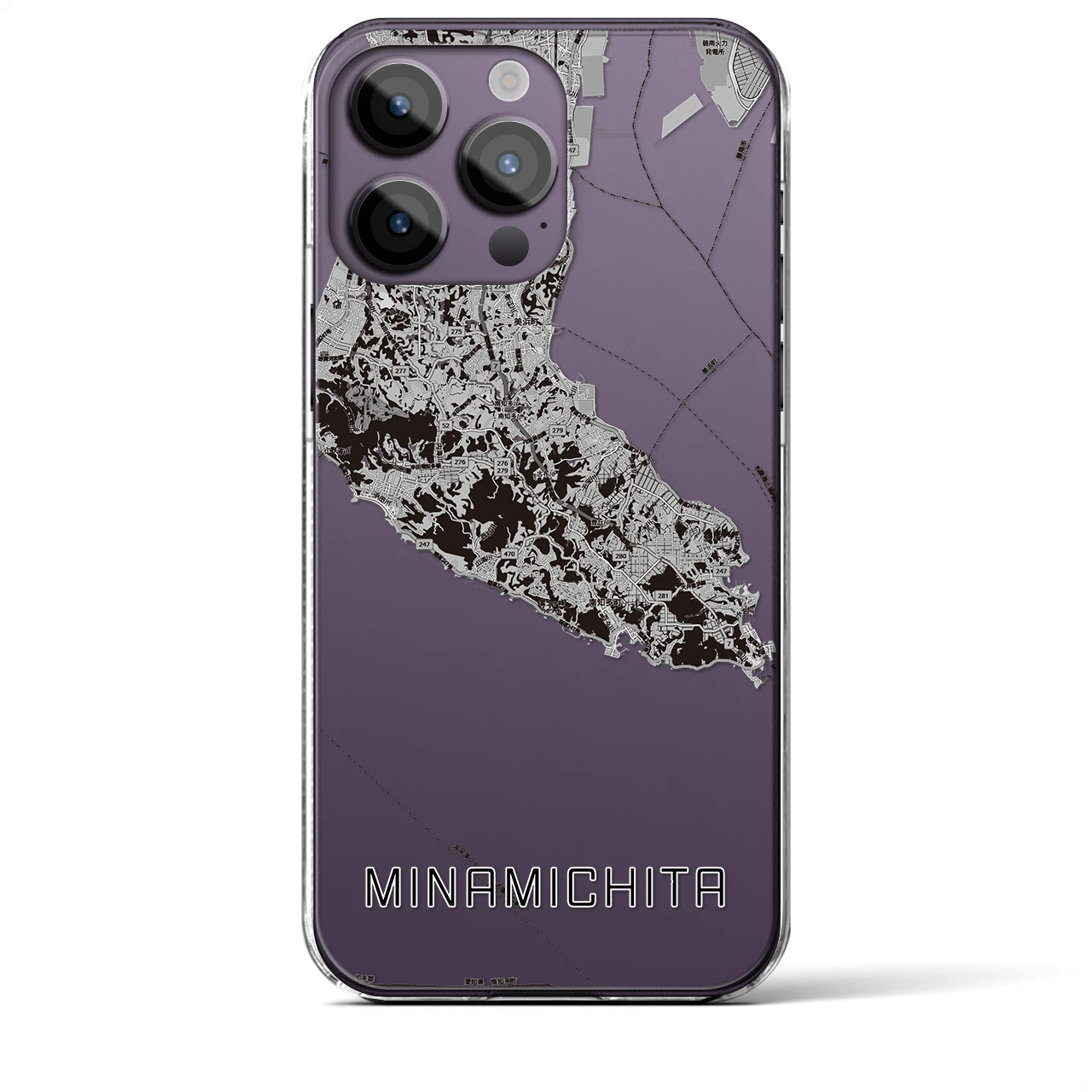 【南知多（愛知県）】地図柄iPhoneケース（クリアタイプ）