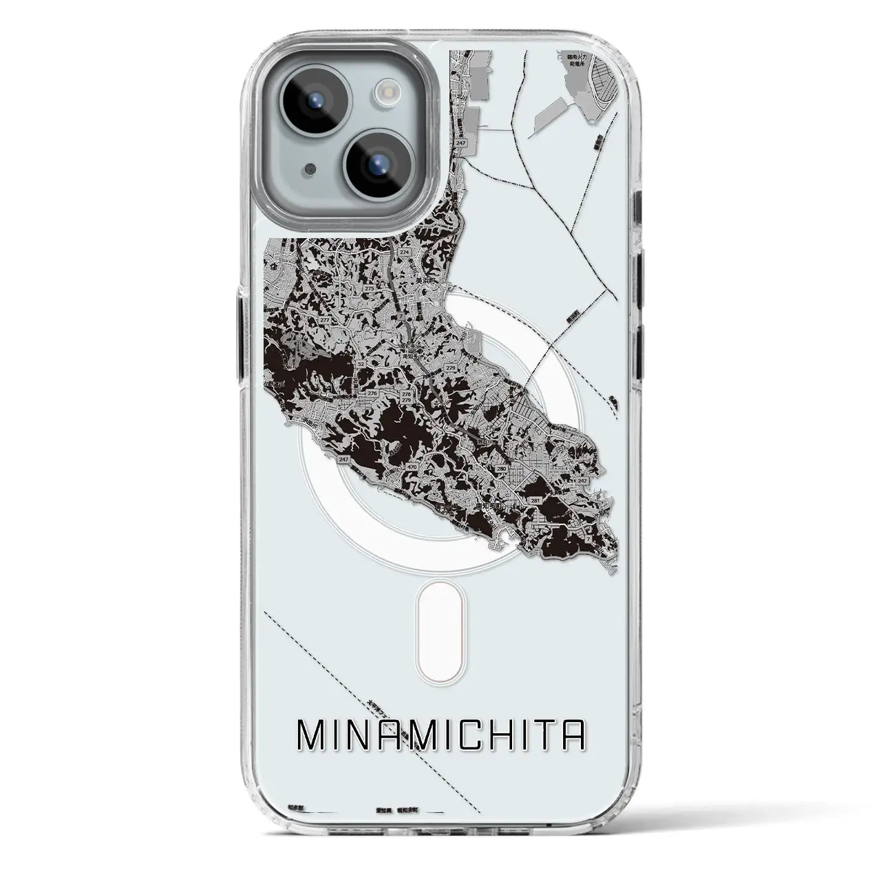 【南知多（愛知県）】地図柄iPhoneケース（MagSafeタイプ）
