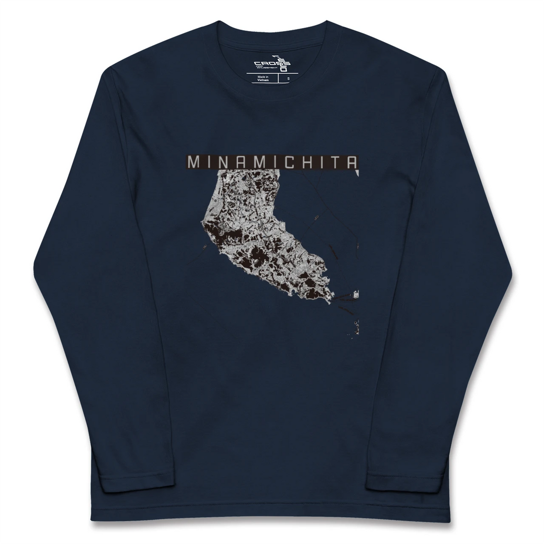 【南知多(愛知県)】地図柄ロングスリーブTシャツ