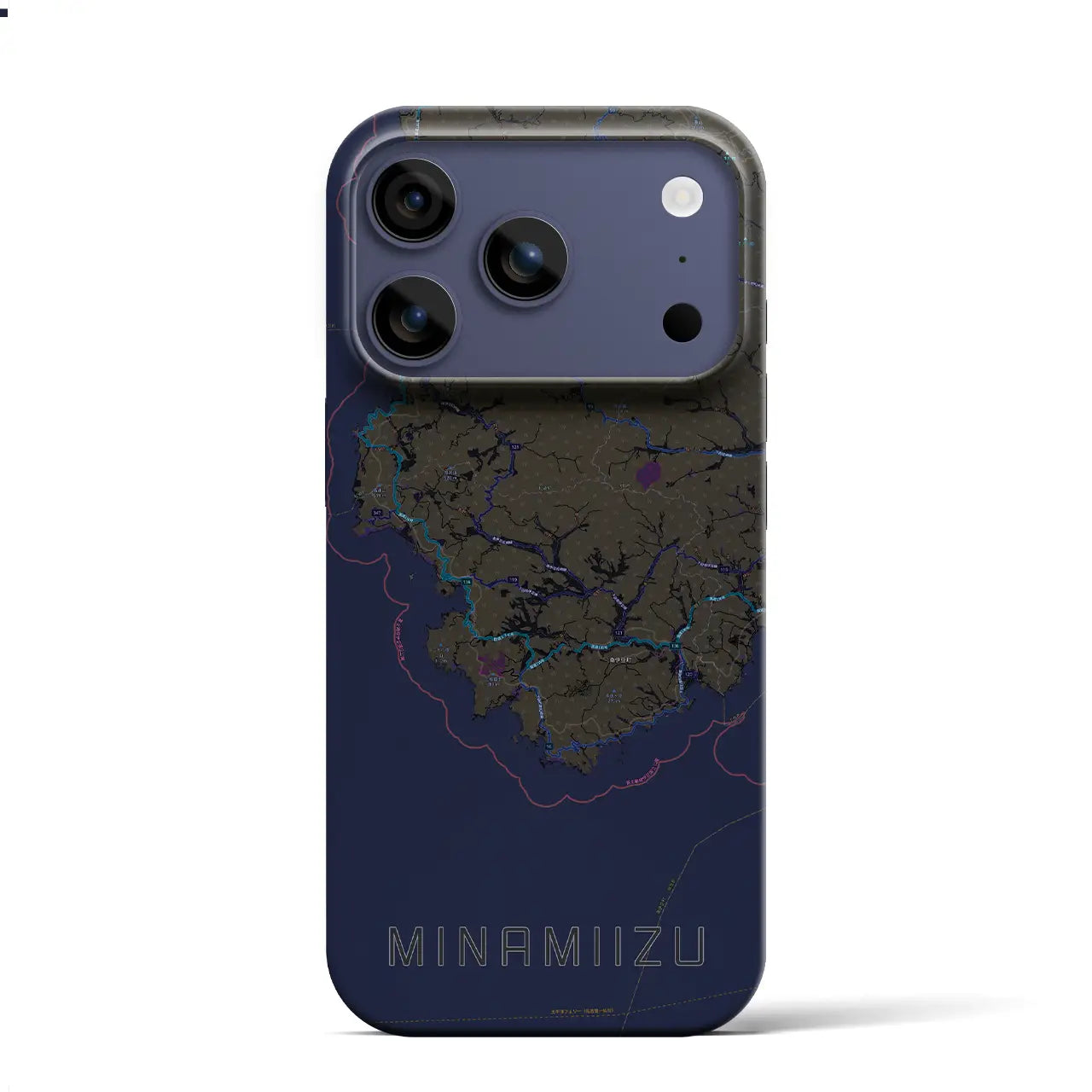 【南伊豆（静岡県）】地図柄iPhoneケース（バックカバータイプ）