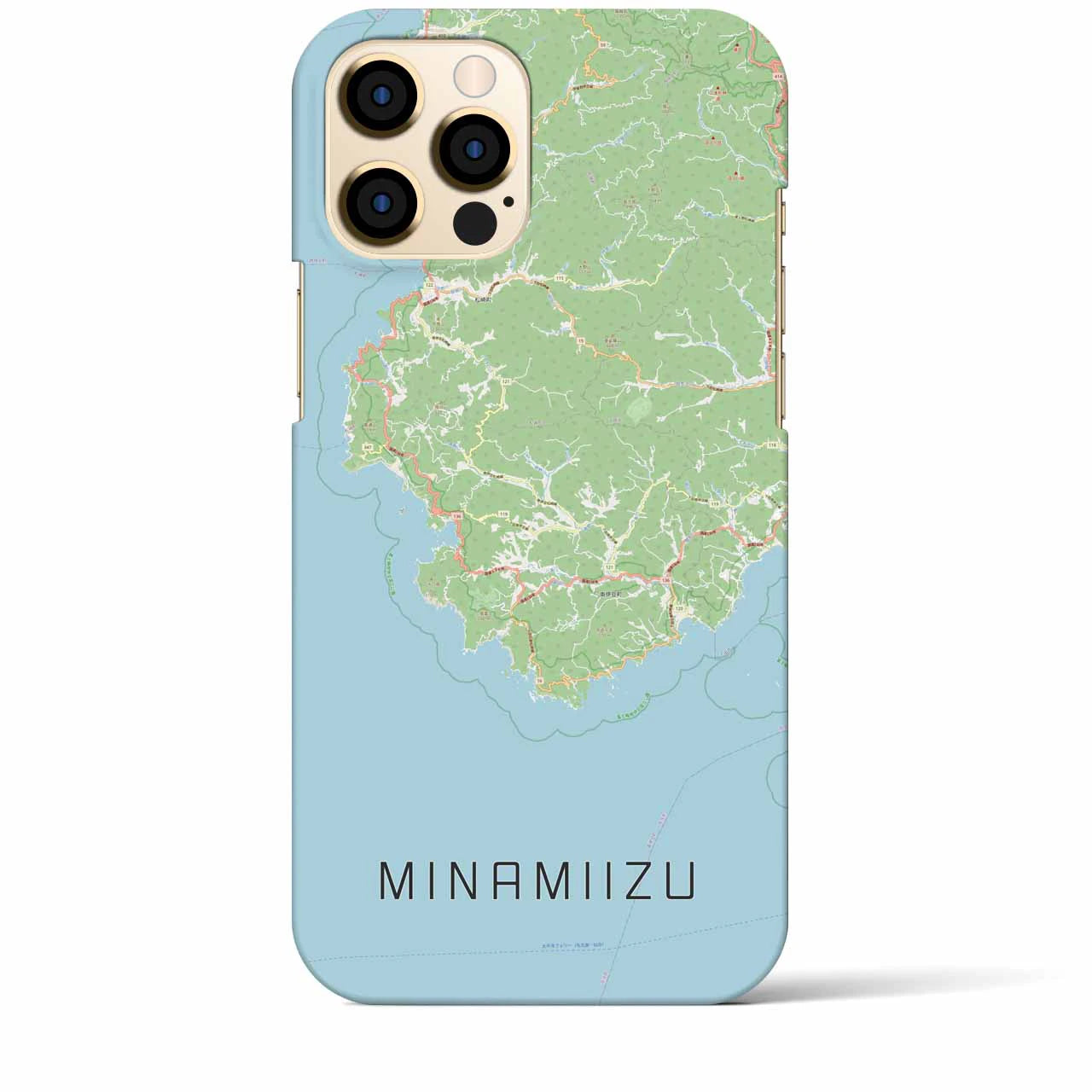 【南伊豆（静岡県）】地図柄iPhoneケース（バックカバータイプ）