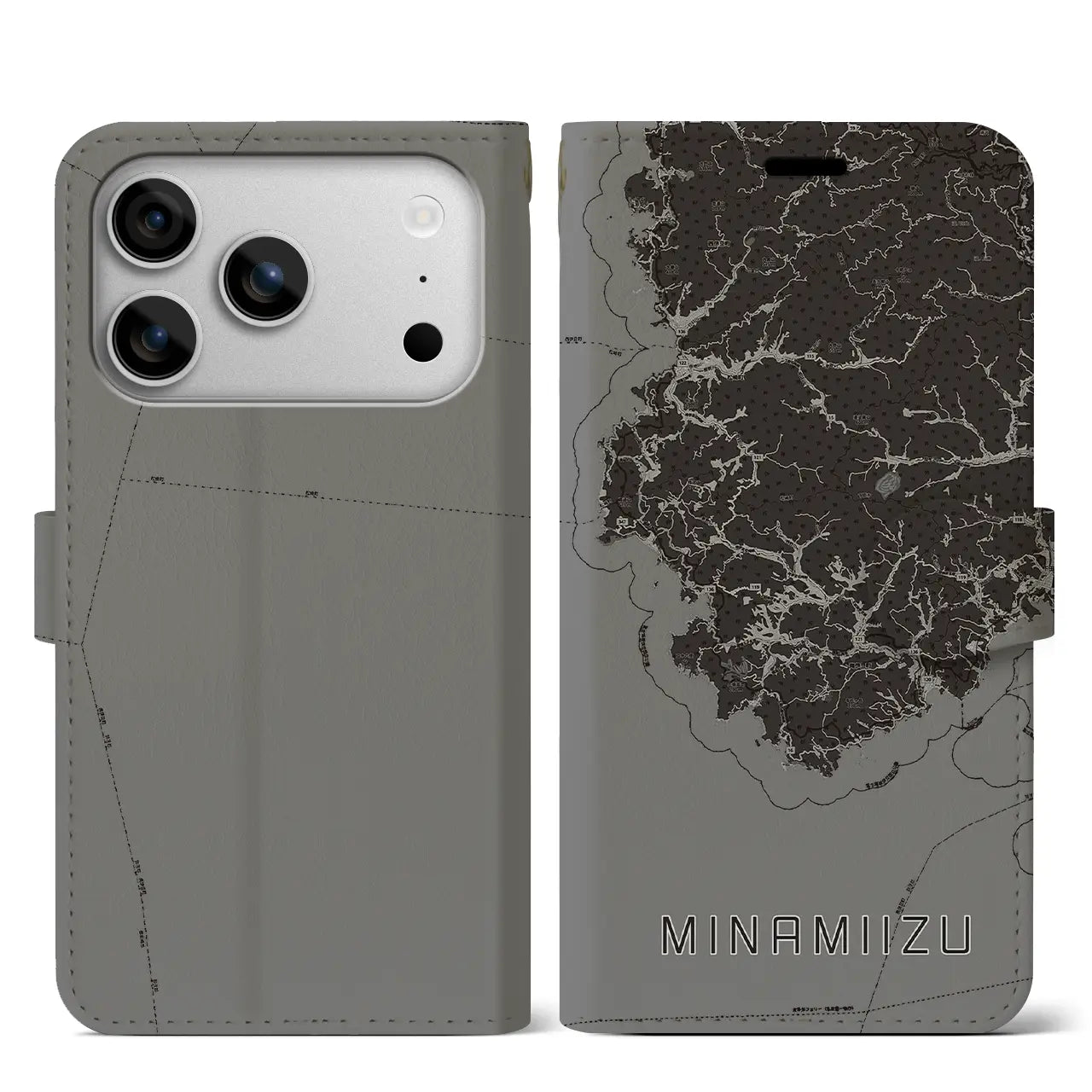 【南伊豆（静岡県）】地図柄iPhoneケース（手帳タイプ）