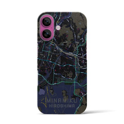 【南区（広島市）】地図柄iPhoneケース（バックカバータイプ）