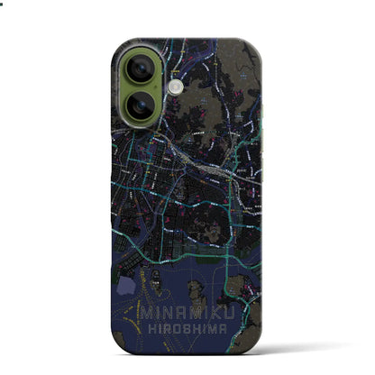 【南区（広島市）】地図柄iPhoneケース（バックカバータイプ）