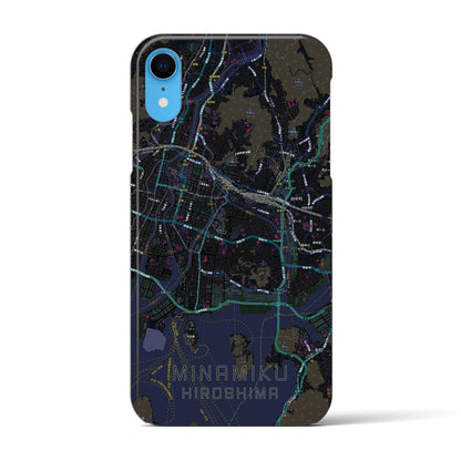 【南区（広島市）】地図柄iPhoneケース（バックカバータイプ）