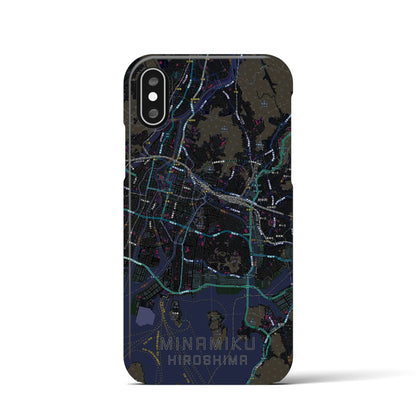 【南区（広島市）】地図柄iPhoneケース（バックカバータイプ）