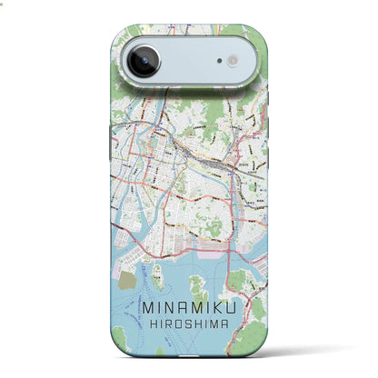 【南区（広島市）】地図柄iPhoneケース（バックカバータイプ）