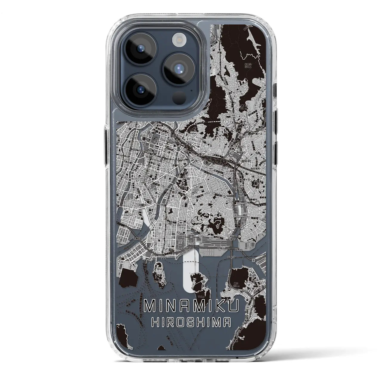【南区（広島市）】地図柄iPhoneケース（MagSafeタイプ）