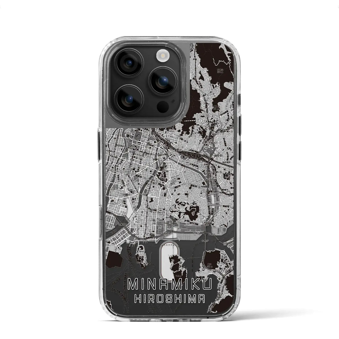 【南区（広島市）】地図柄iPhoneケース（MagSafeタイプ）