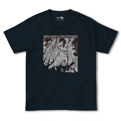 【南区（広島県）】地図柄ヘビーウェイトTシャツ