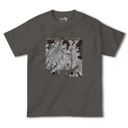 【南区（広島県）】地図柄ヘビーウェイトTシャツ