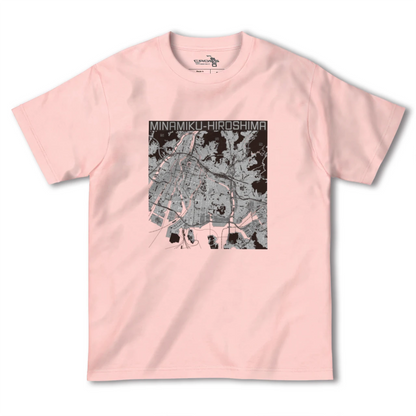 【南区（広島県）】地図柄ヘビーウェイトTシャツ