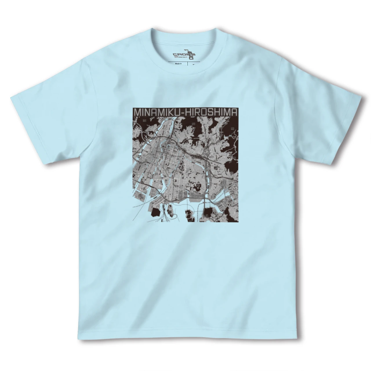 【南区（広島県）】地図柄ヘビーウェイトTシャツ