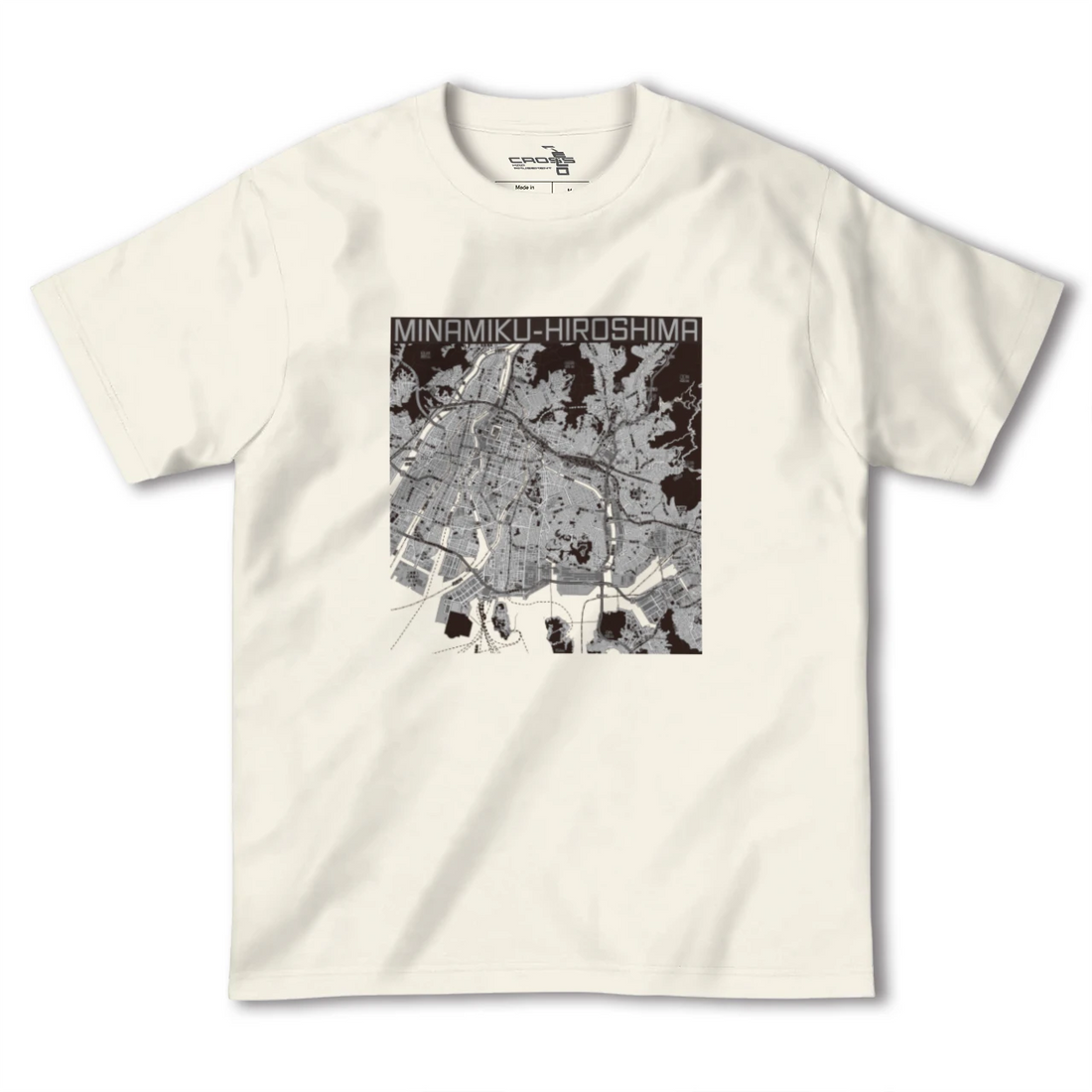 【南区（広島県）】地図柄ヘビーウェイトTシャツ