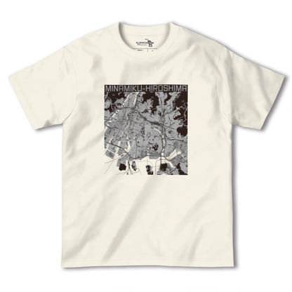 【南区（広島県）】地図柄ヘビーウェイトTシャツ