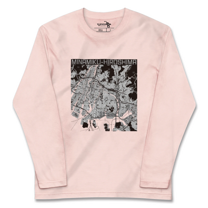 【南区（広島県）】地図柄ロングスリーブTシャツ