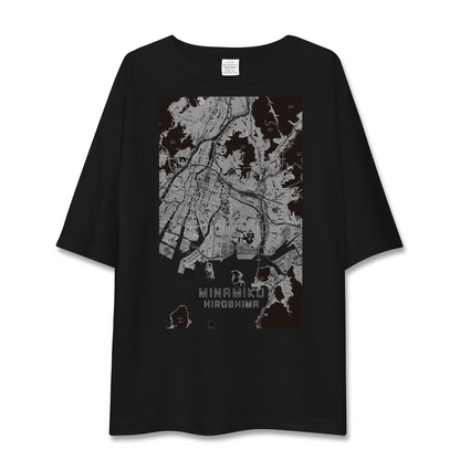 【南区（広島県）】地図柄ビッグシルエットTシャツ