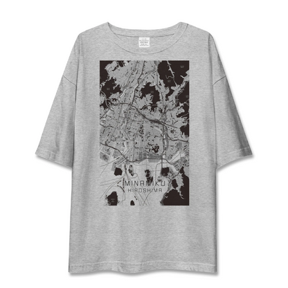 【南区（広島県）】地図柄ビッグシルエットTシャツ