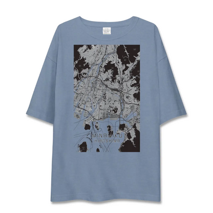 【南区（広島県）】地図柄ビッグシルエットTシャツ