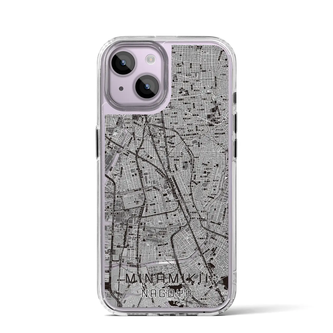 【南区（名古屋市）】地図柄iPhoneケース（MagSafeタイプ）