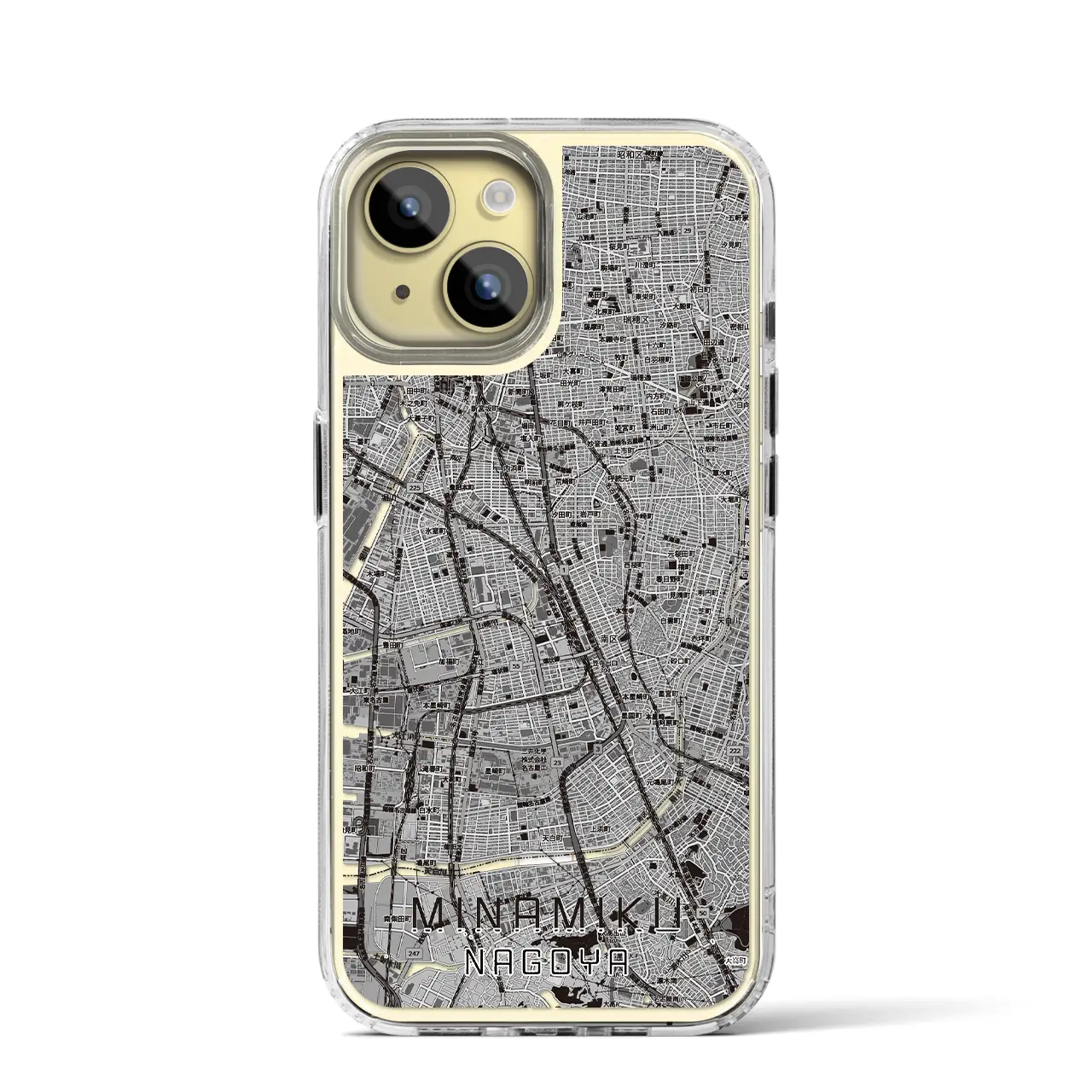 【南区（名古屋市）】地図柄iPhoneケース（MagSafeタイプ）