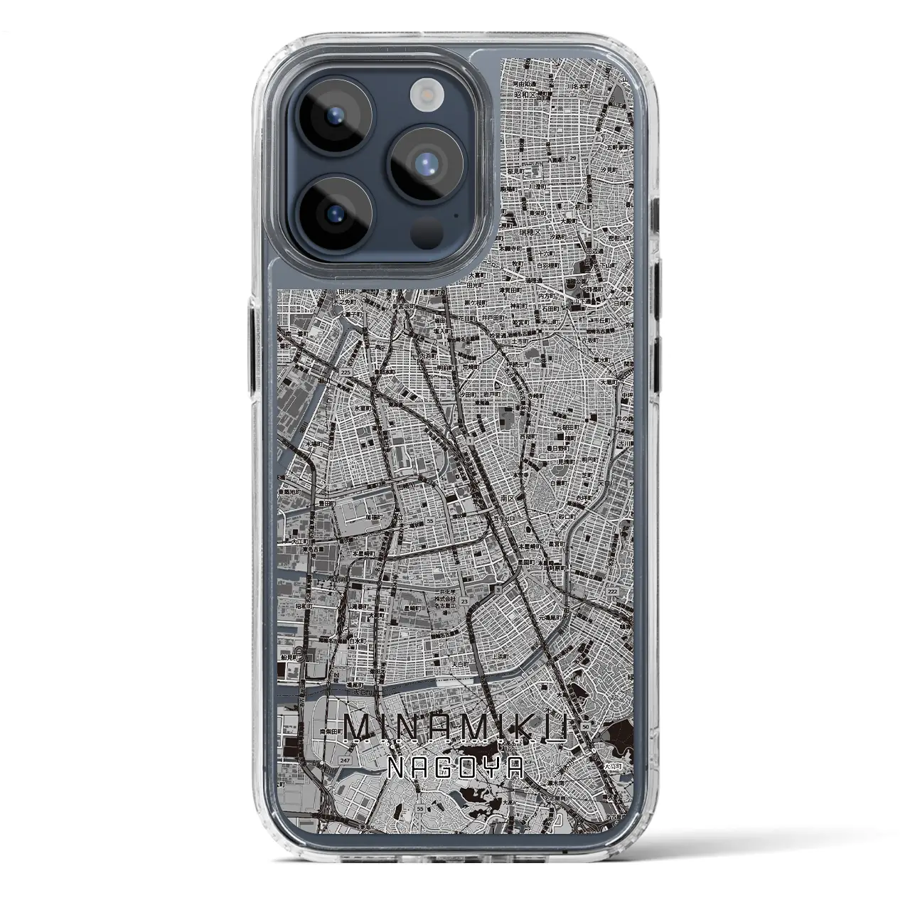 【南区（名古屋市）】地図柄iPhoneケース（MagSafeタイプ）