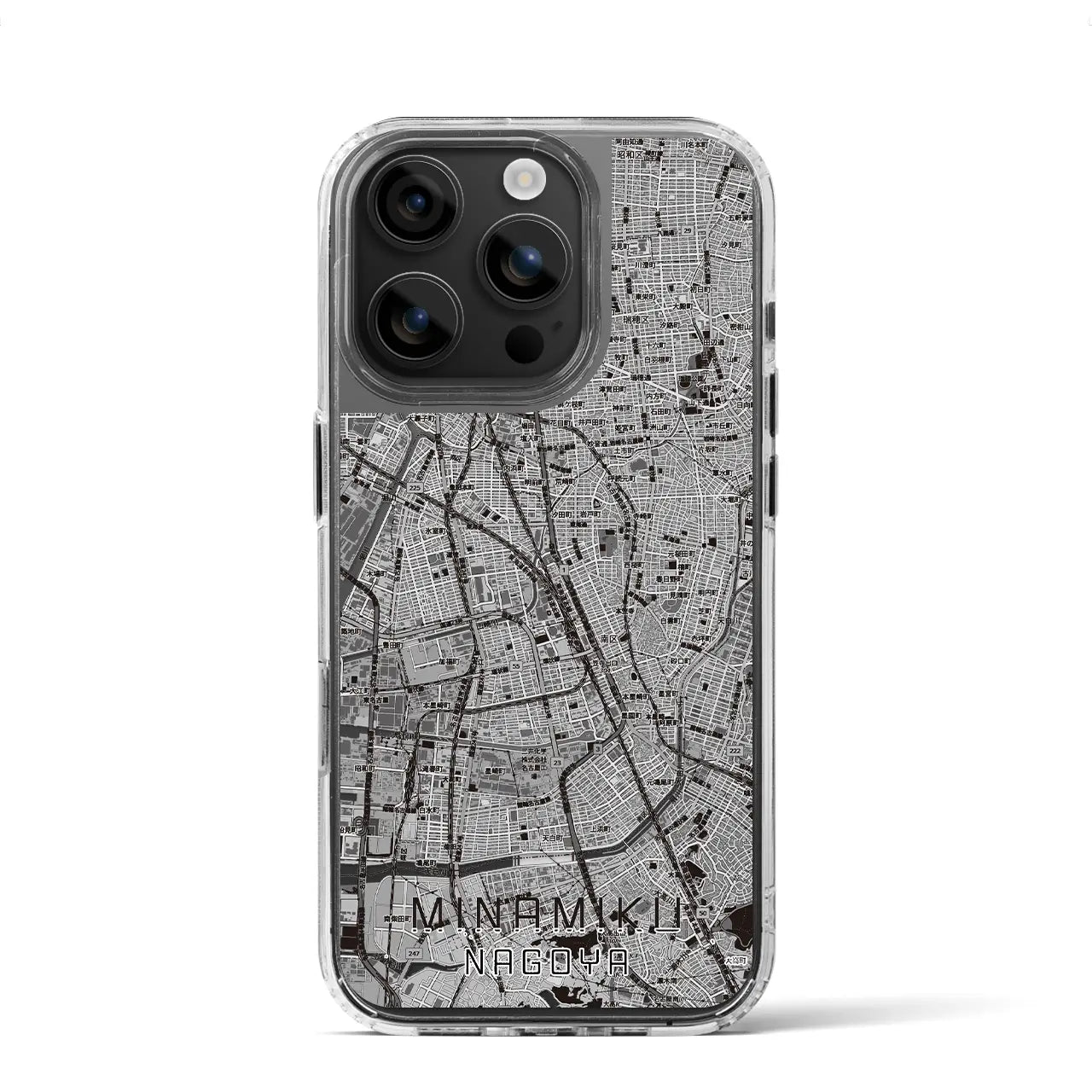 【南区（名古屋市）】地図柄iPhoneケース（MagSafeタイプ）