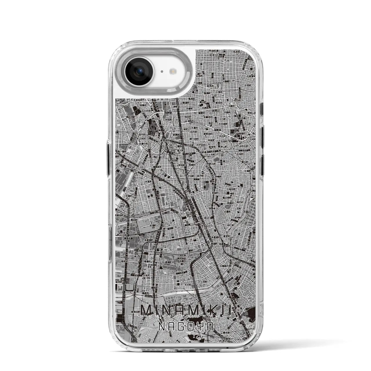 【南区（名古屋市）】地図柄iPhoneケース（MagSafeタイプ）