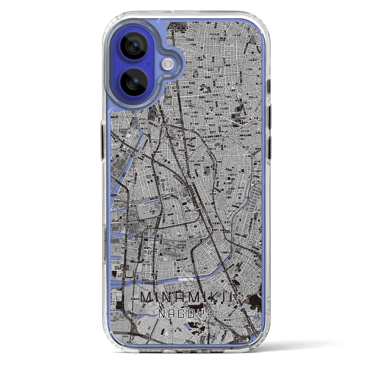 【南区（名古屋市）】地図柄iPhoneケース（MagSafeタイプ）