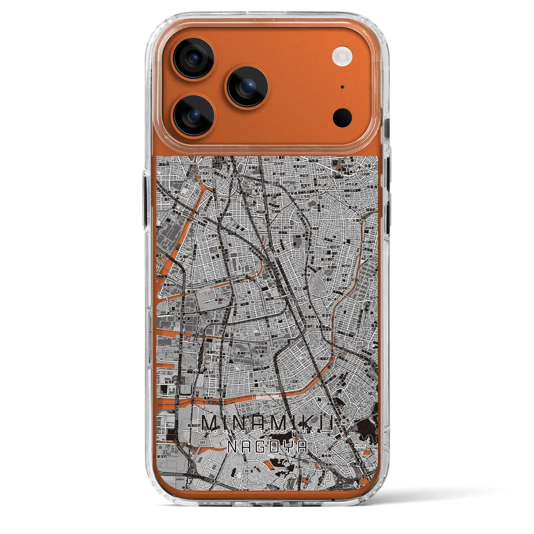 【南区（名古屋市）】地図柄iPhoneケース（MagSafeタイプ）