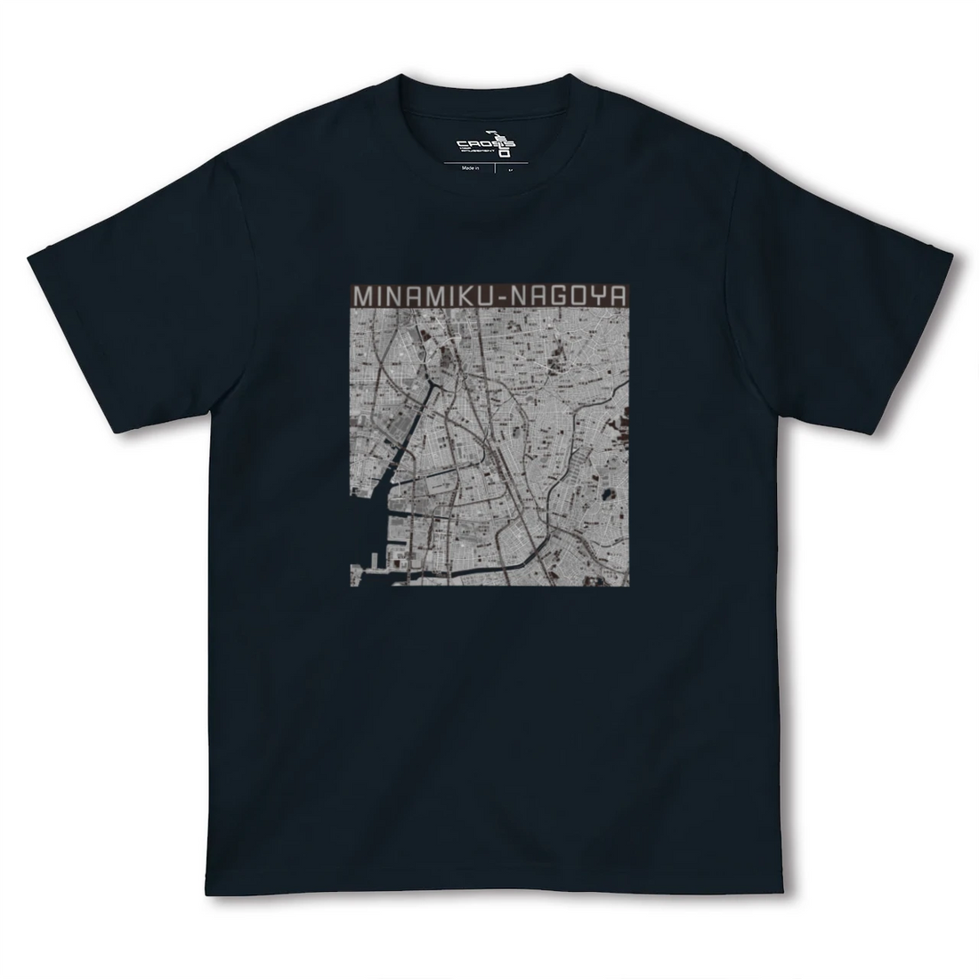 【南区（名古屋市）（愛知県）】地図柄ヘビーウェイトTシャツ