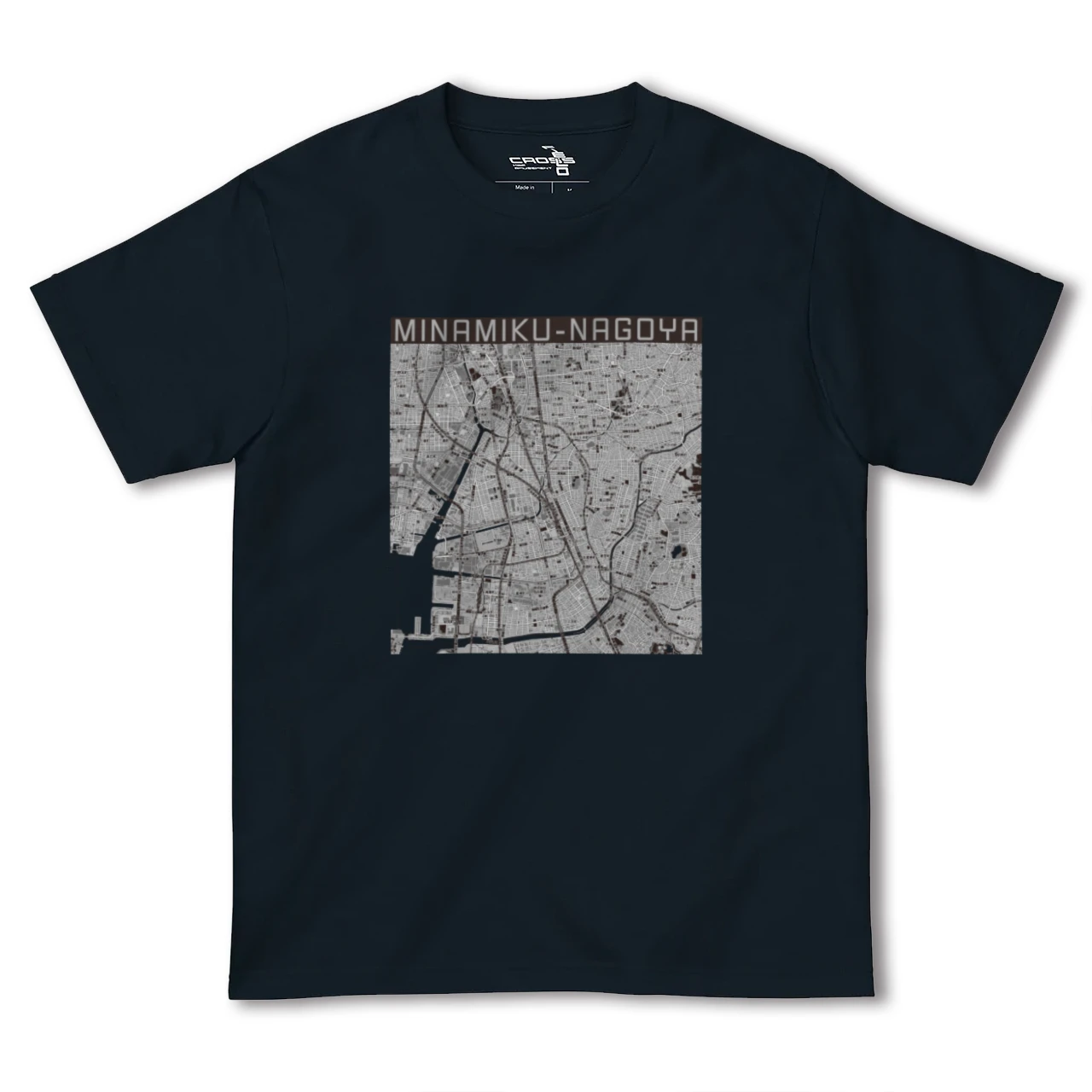 【南区（名古屋市）（愛知県）】地図柄ヘビーウェイトTシャツ